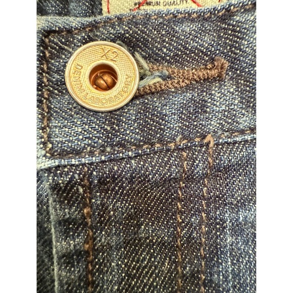 X2 Denim Laboratory Vintage Express Cropped Denim Y2K Jeans Estimated Size 32 - Picture 5 of 6